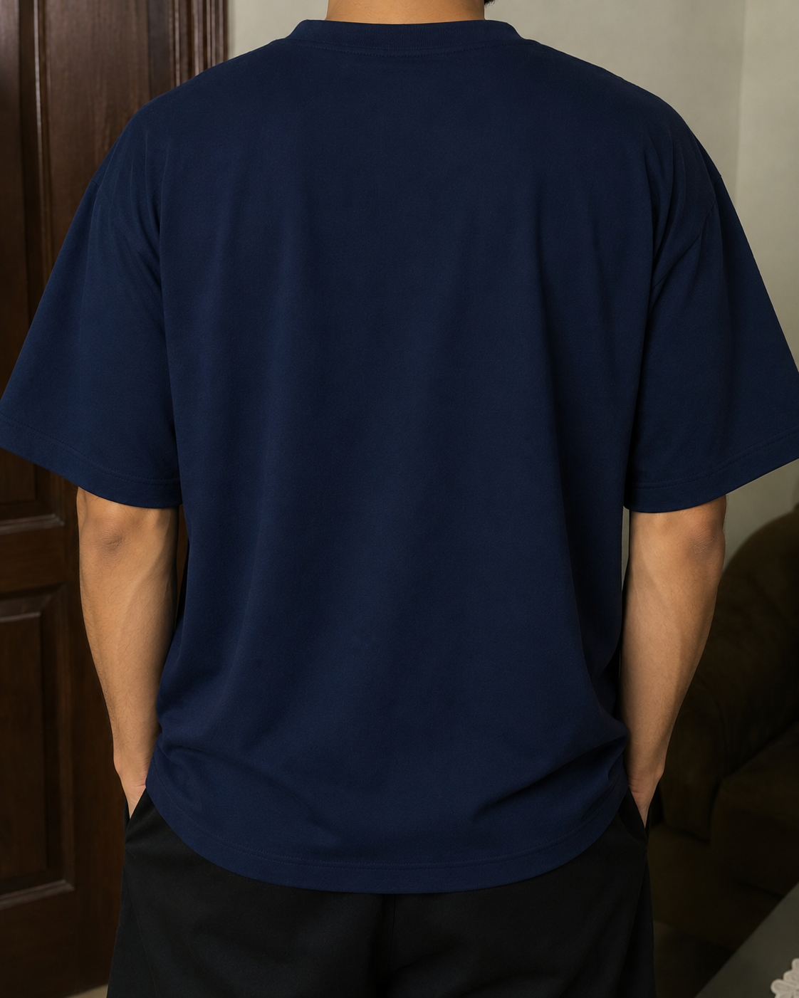 BOYD Simple Navy blue oversize tee