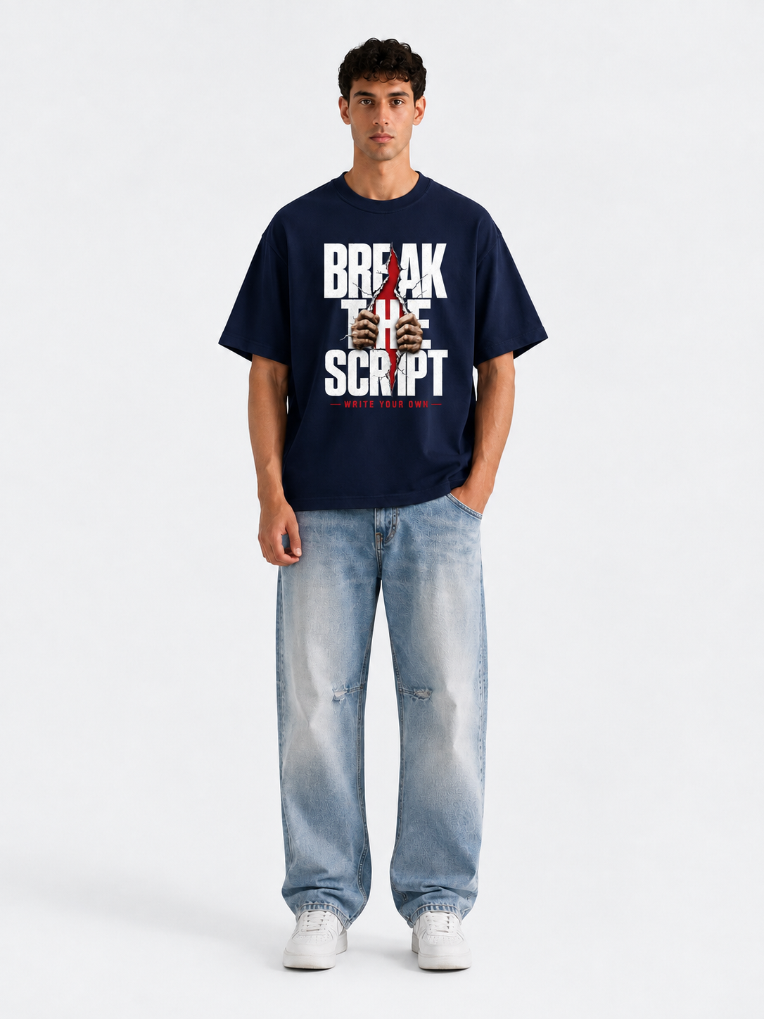 BOYD "Break The Script" - Graphic Oversized T-Shirt – Premium French Terry Streetwear Tee