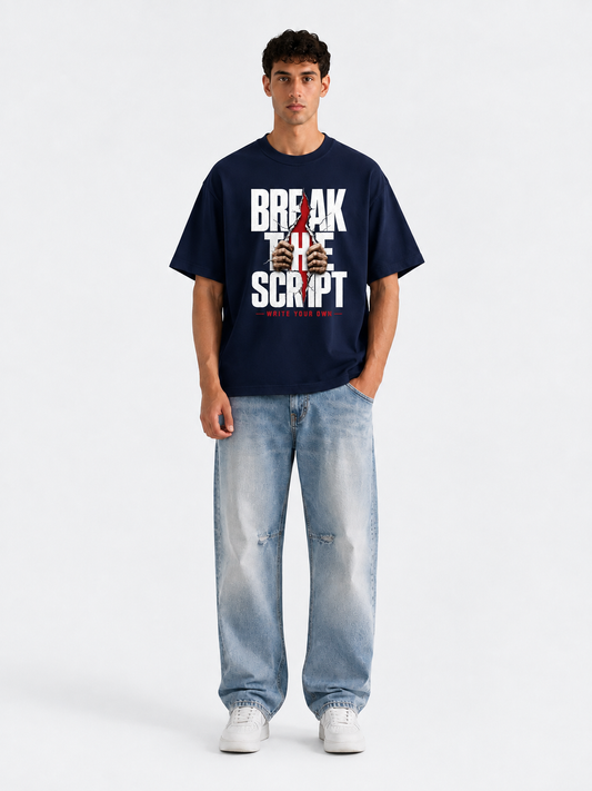 BOYD "Break The Script" - Graphic Oversized T-Shirt – Premium French Terry Streetwear Tee