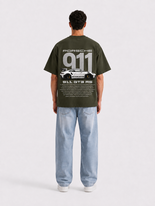 BOYD Porsche 911 GT3 RS oversized graphic T-shirt, premium French Terry streetwear