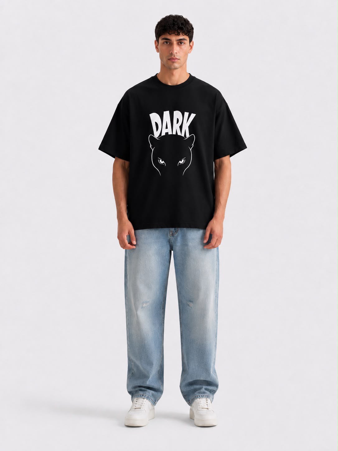 BOYD Dark Panther graphic oversized T-shirt, premium French Terry streetwear tee