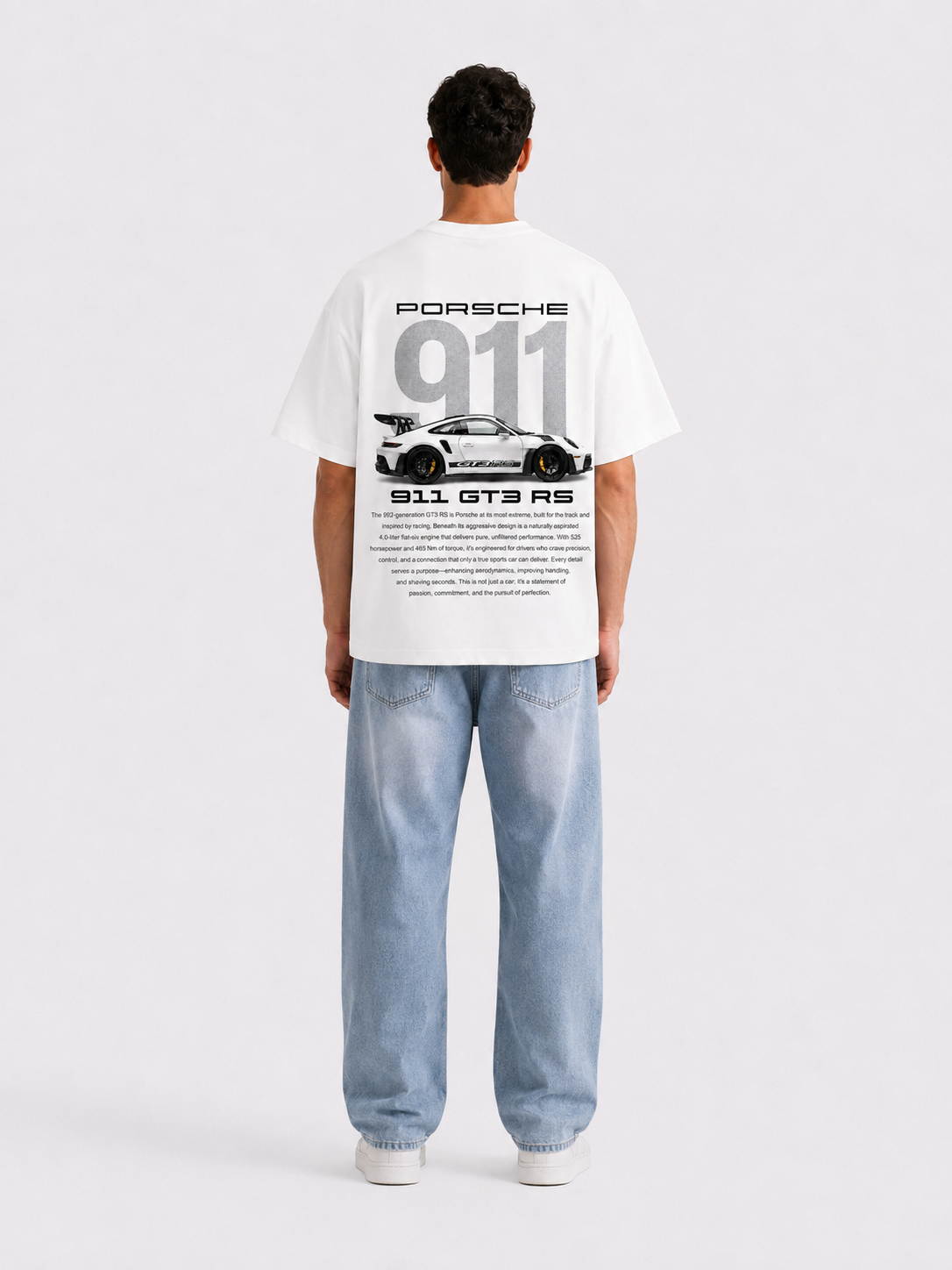 BOYD Porsche 911 GT3 RS oversized graphic T-shirt, premium French Terry streetwear
