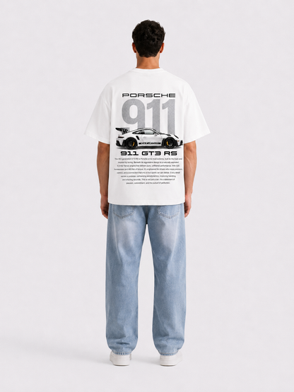 BOYD Porsche 911 GT3 RS oversized graphic T-shirt, premium French Terry streetwear