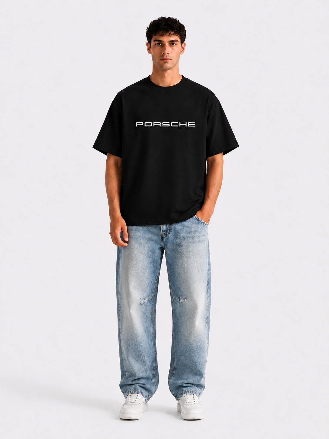 BOYD Porsche 911 GT3 RS oversized graphic T-shirt, premium French Terry streetwear