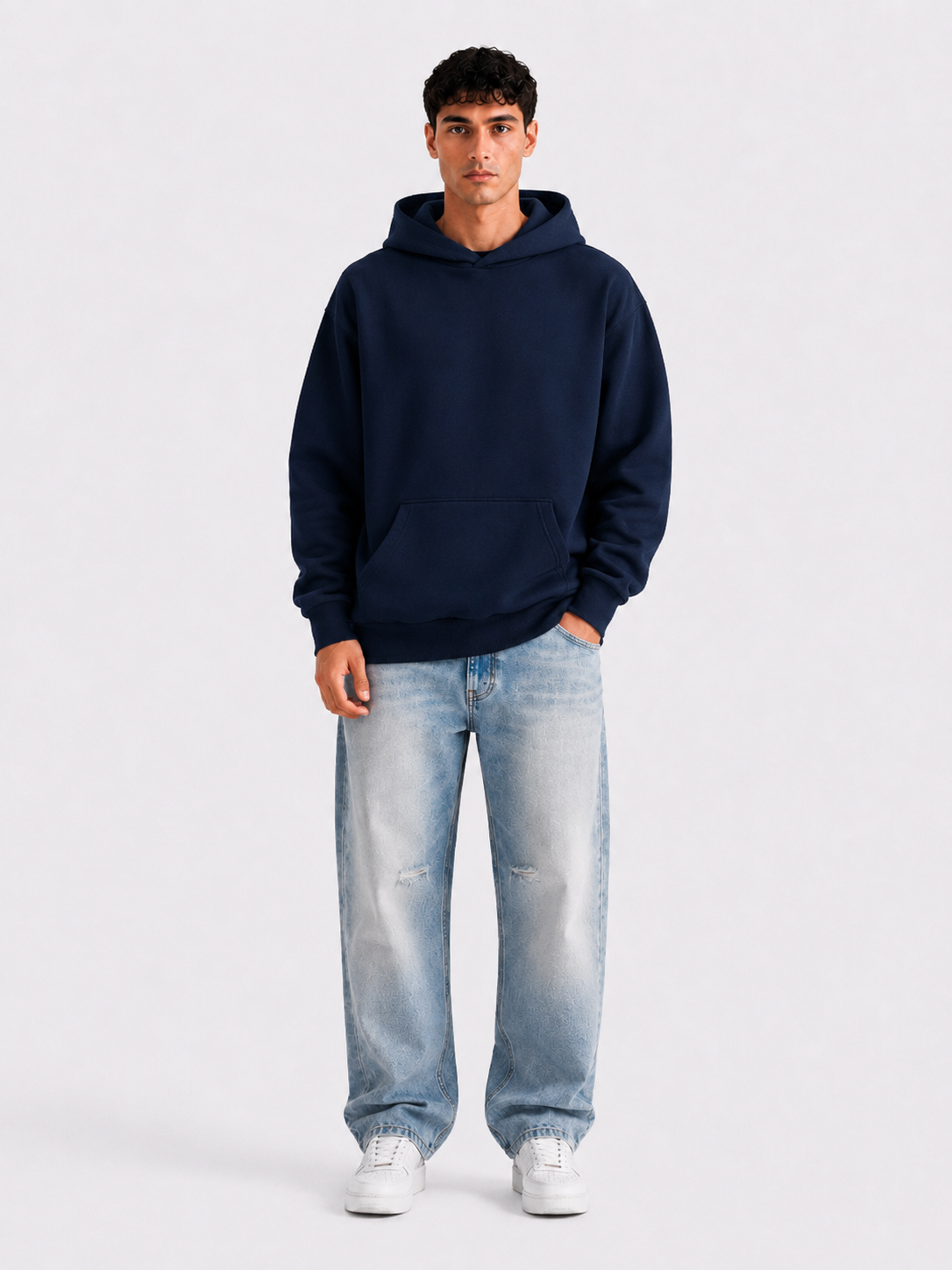 BOYD Navy Blue premium hoodie