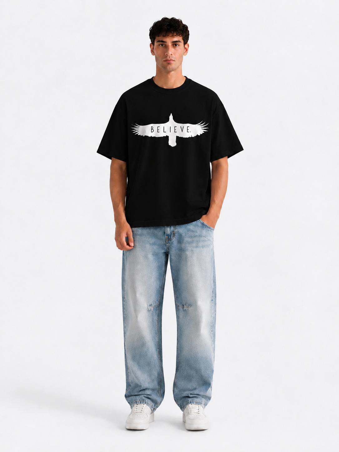 BOYD "Believe" - Graphic Oversized T-Shirt – Premium French Terry